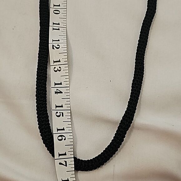 Silver blue Black Beaded Purse - Picture 5 of 7